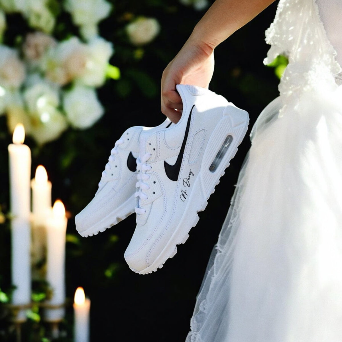 AIR MAX 90 Sneaker - Swarovski rhinestones WEDDING EDITION 