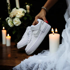 Baskets Nike AIR Force 1 personnalisées - Édition mariage 2.0
