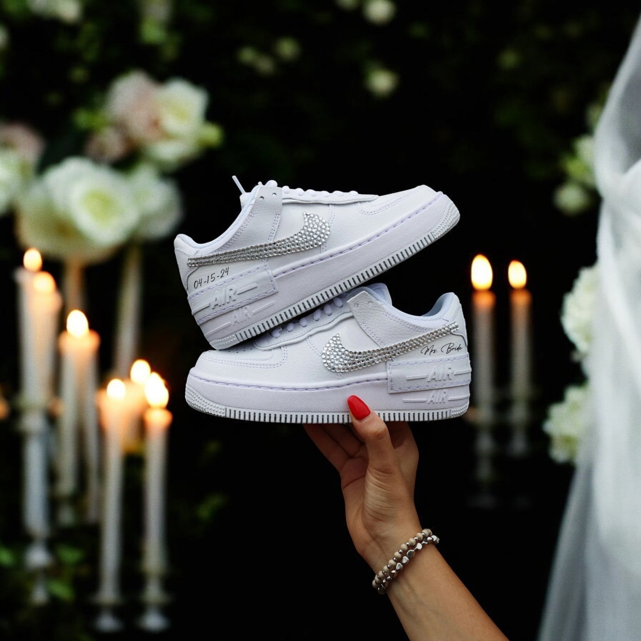 Zapatillas Nike AIR Force 1 personalizadas: edición para bodas 2.0