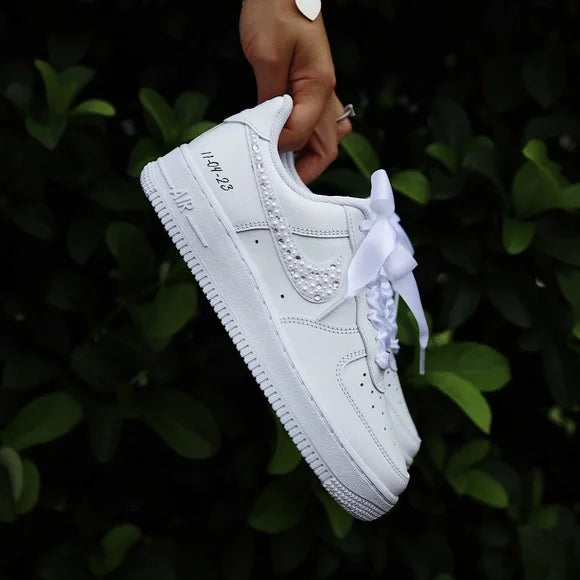 Baskets Nike AIR Force 1 personnalisées - Édition mariage 2.0