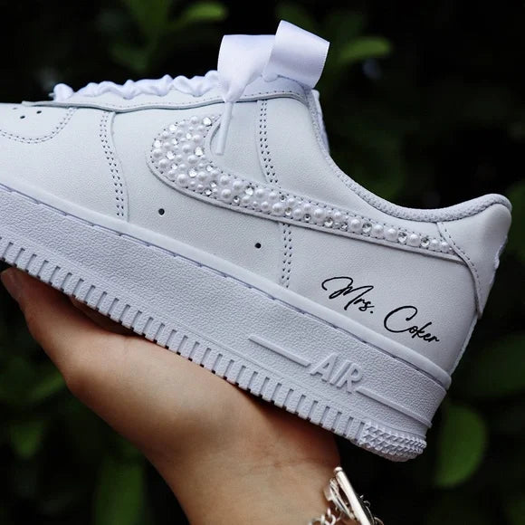 Baskets Nike AIR Force 1 personnalisées - Édition mariage 2.0