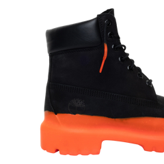Timberland Pemium 6 Inch Black - ORANGE SOLES