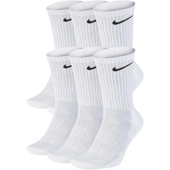 Nike Socks - Everyday Lightweight Crew White 6-PACK