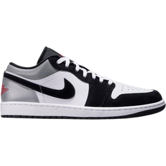 Jordan 1 Low White Fire Red Black Matte Silver