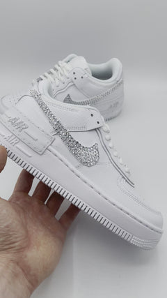 Baskets Nike AIR Force Shadow 1 personnalisées - Strass Swarovski