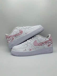 Baskets Nike AIR Force 1 personnalisées - Fleur de cerisier 2.0