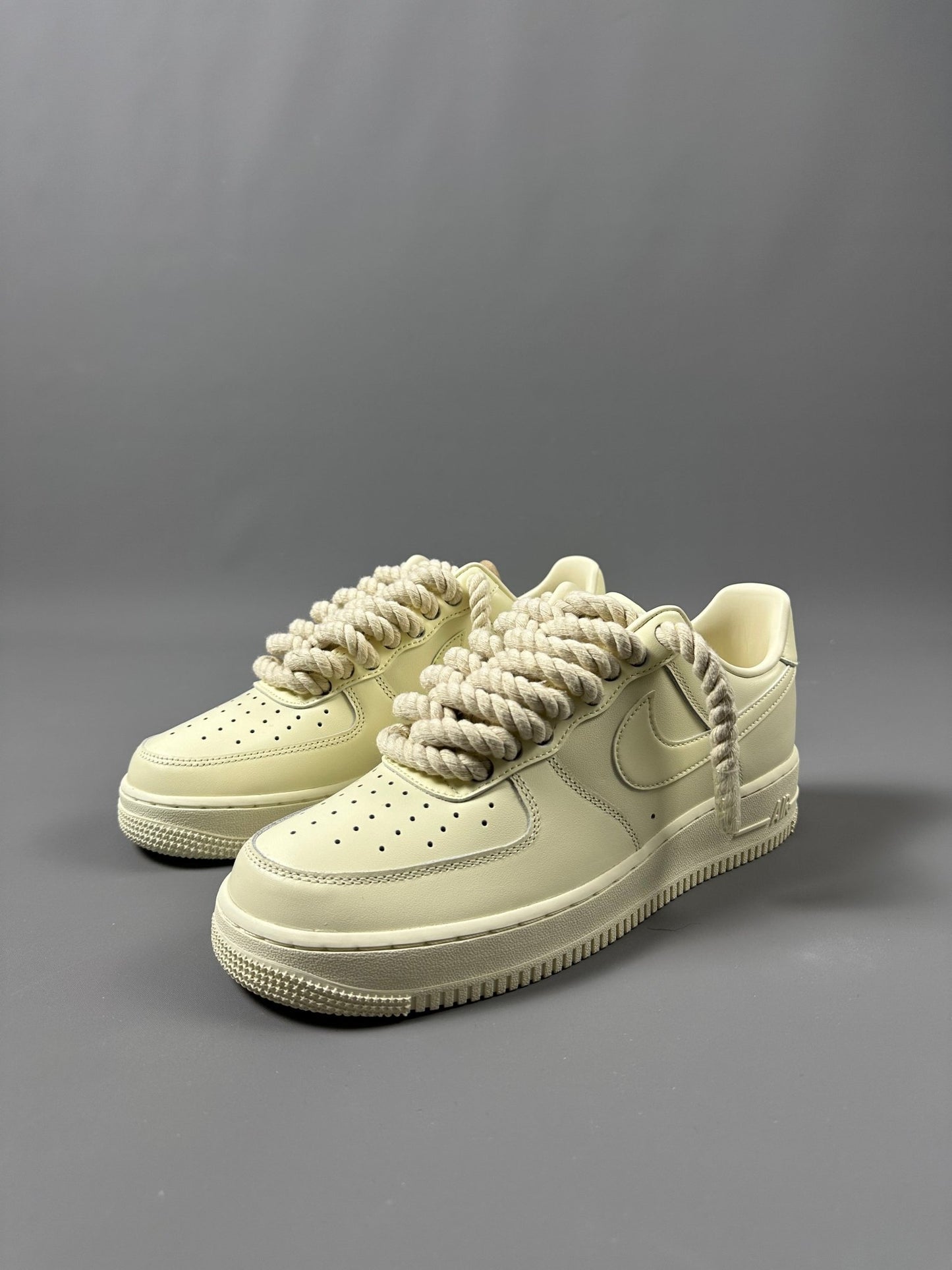 AF1 Customized - Kaffee Edition Dicke/Rope Schnürsenkel - julescustomizedkicks