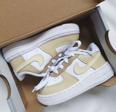 Custom Nike AIR Force 1 Sneaker Baby Cappuccino Baby Edition