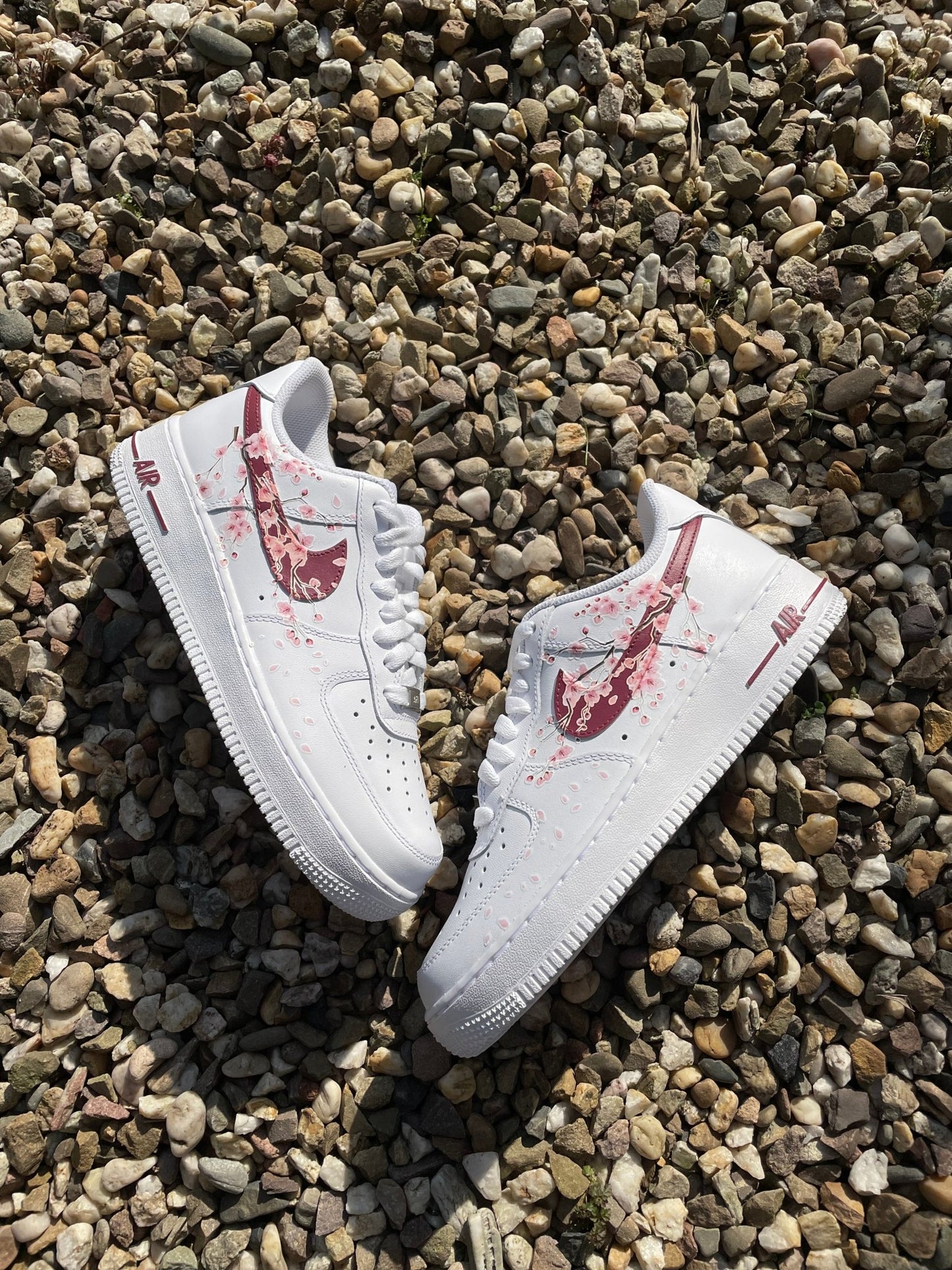 Custom Nike AIR Force 1 Sneaker - Cherry Blossom x Cherry - julescustomizedkicks