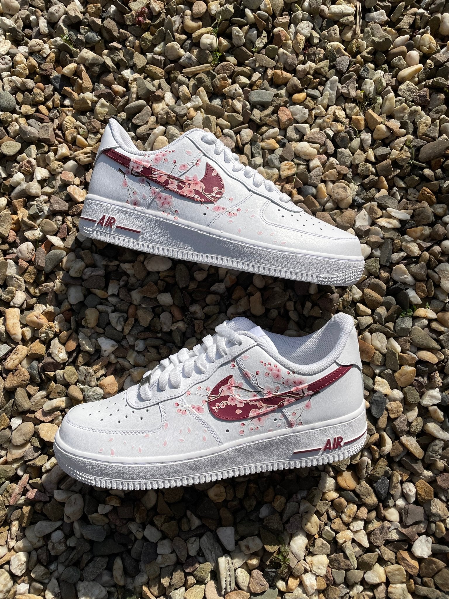 Custom Nike AIR Force 1 Sneaker - Cherry Blossom x Cherry - julescustomizedkicks