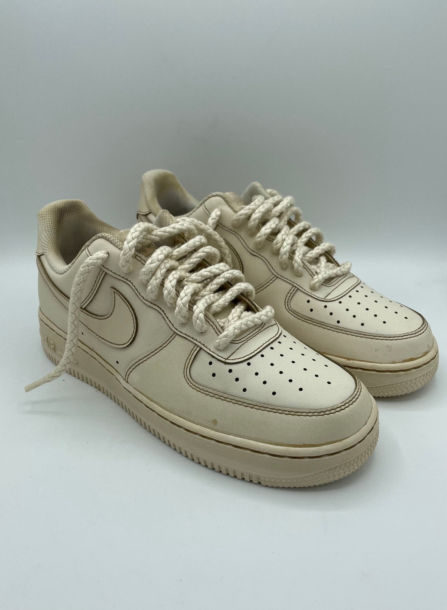 Custom Nike AIR Force 1 Sneaker - Coffee - julescustomizedkicks