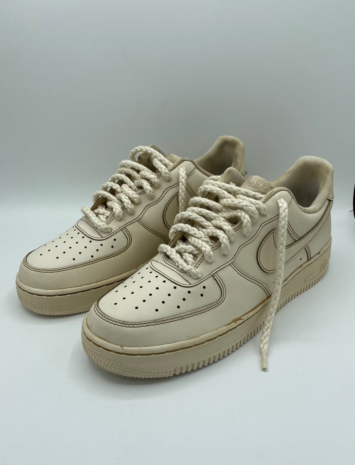 Custom Nike AIR Force 1 Sneaker - Coffee - julescustomizedkicks