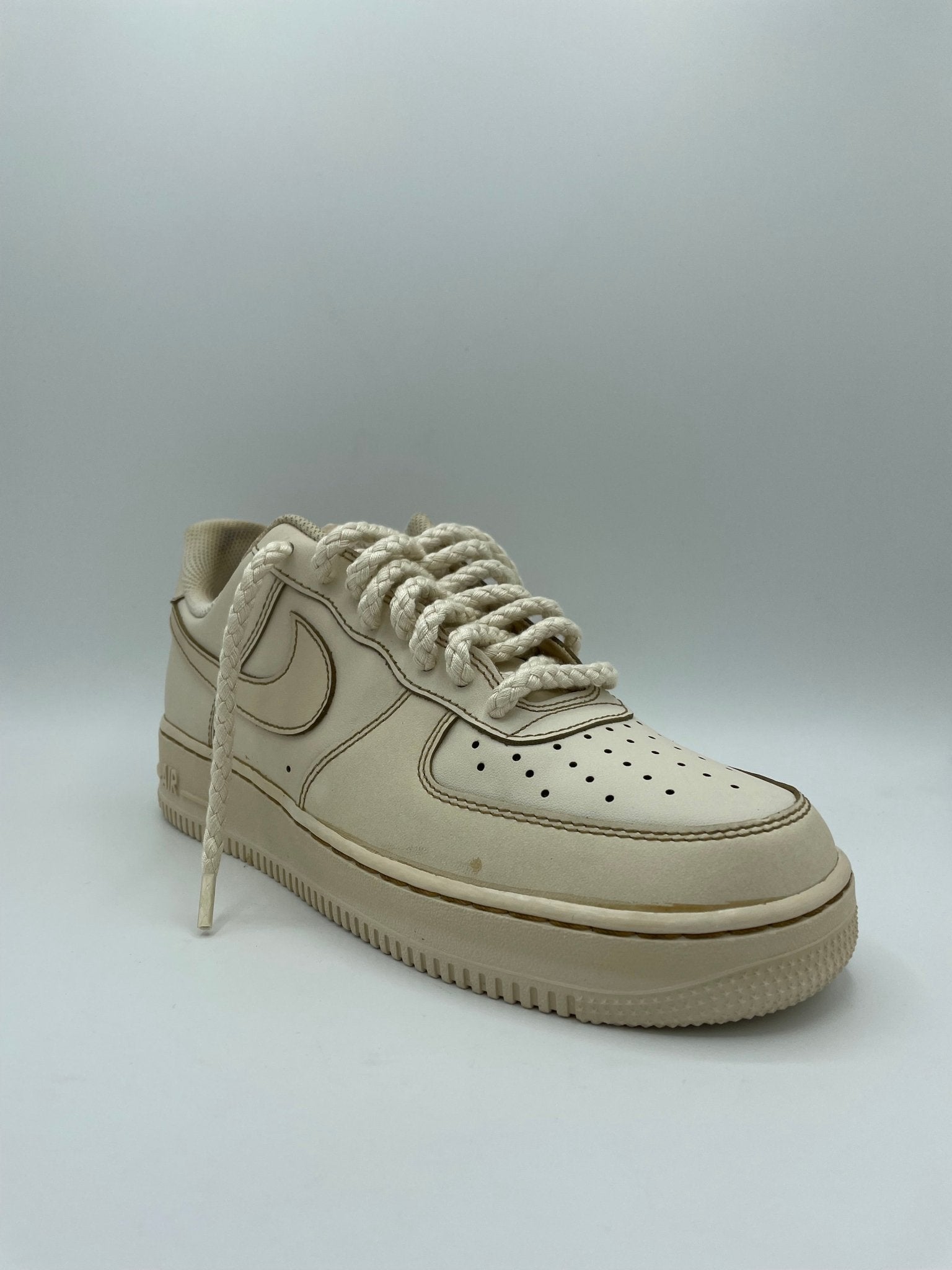 Custom Nike AIR Force 1 Sneaker - Coffee - julescustomizedkicks