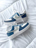 Custom Nike AIR Force 1 Sneaker - Denim Blue - julescustomizedkicks