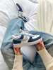 Custom Nike AIR Force 1 Sneaker - Denim Blue - julescustomizedkicks