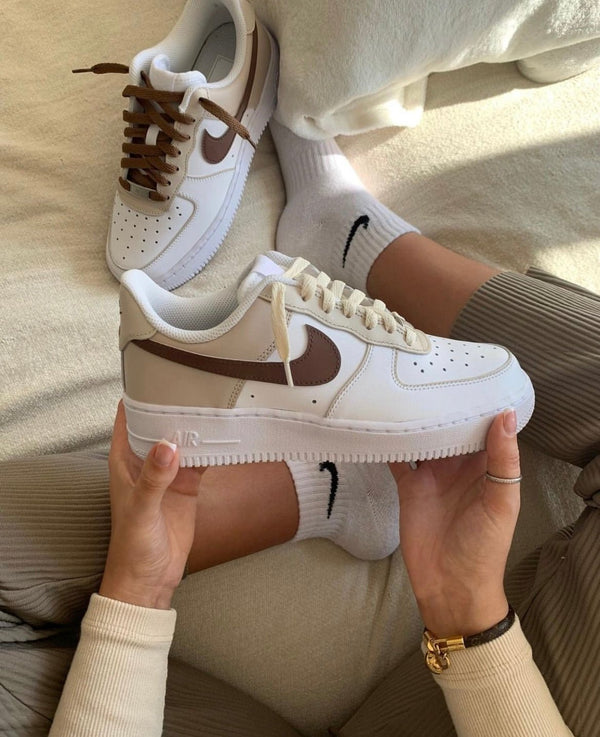 Custom Nike AIR Force 1 Sneaker - Frappe