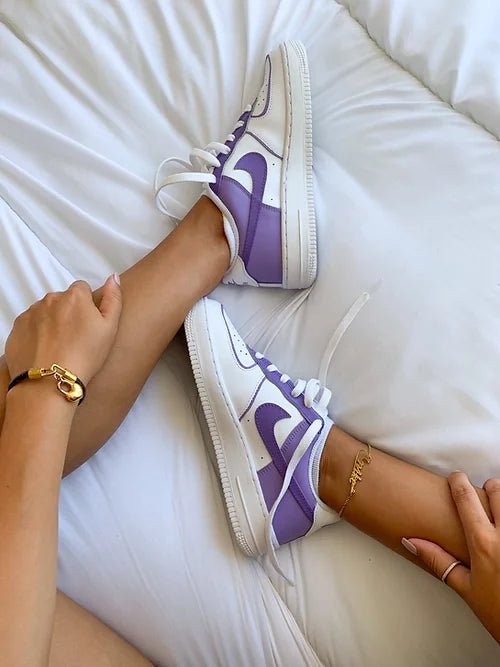 Custom Nike AIR Force 1 Sneaker - Grape