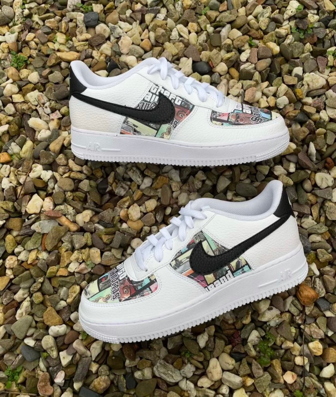 Custom Nike AIR Force 1 Sneaker - GTA Edition - julescustomizedkicks