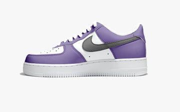 Custom Nike AIR Force 1 Sneaker Purple Black