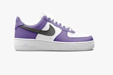 Black and purple air force ones online