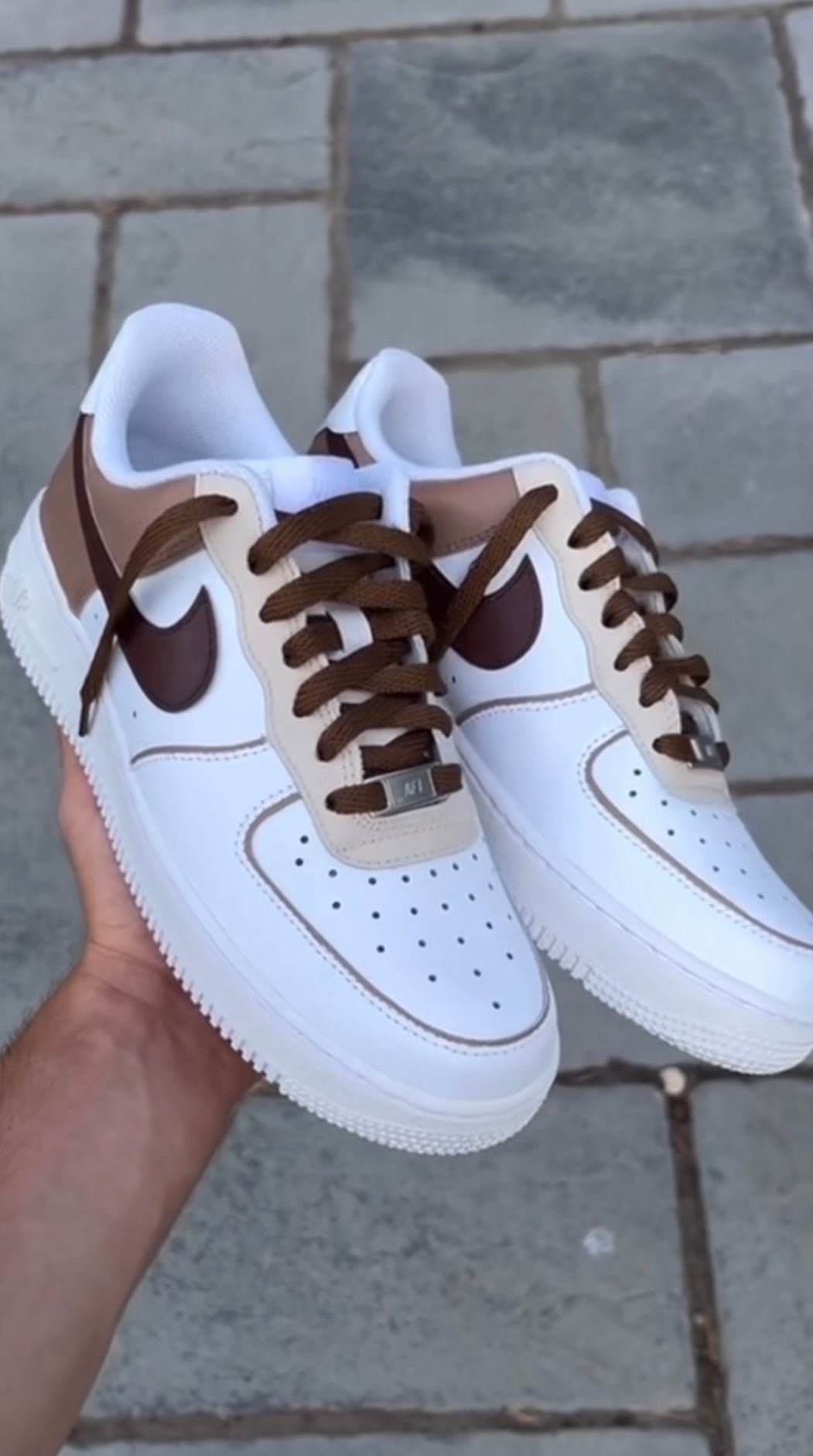 Custom Nike AIR Force Sneaker Macciato – julescustomizedkicks
