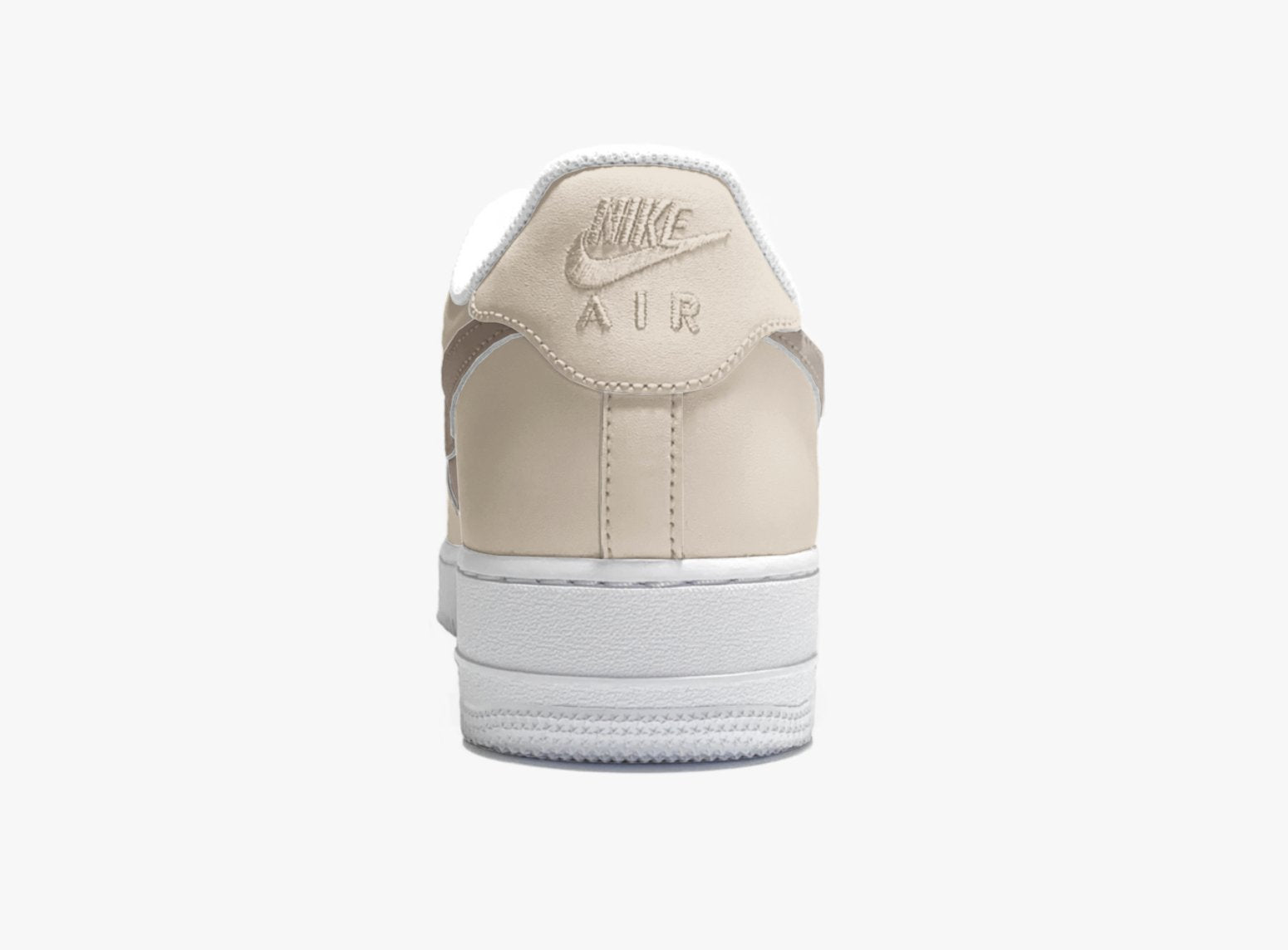 Custom Nike AIR Force 1 Sneaker - Taupe Custom - julescustomizedkicks