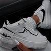Custom Nike AIR Force Shadow 1 Sneaker - Black Details - julescustomizedkicks