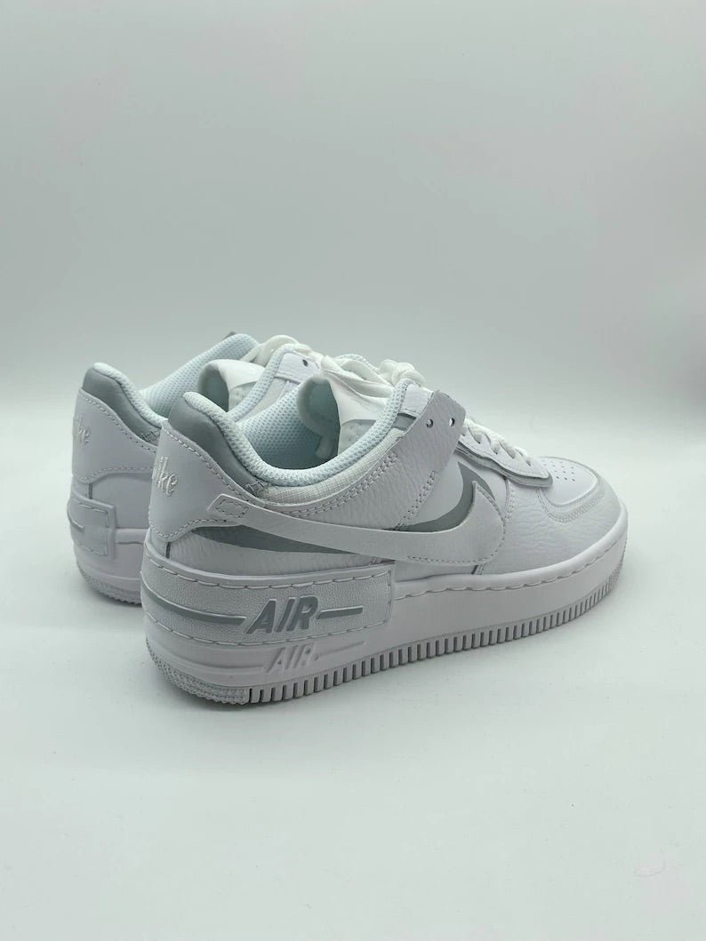 Custom Nike AIR Force Shadow 1 Sneaker - Grey Details - julescustomizedkicks