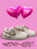 Custom Nike AIR Force Shadow 1 Sneaker - Swarovski Strasssteine BARBIE EDITION - julescustomizedkicks