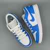 Custom NIke AJ1 Low Sneaker - Ocean Blue - julescustomizedkicks