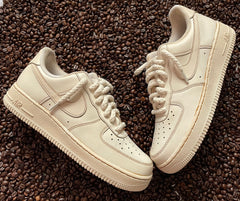 Baskets Nike AIR Force 1 personnalisées - Café