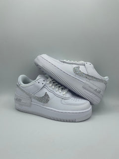 Baskets Nike AIR Force Shadow 1 personnalisées - Strass Swarovski