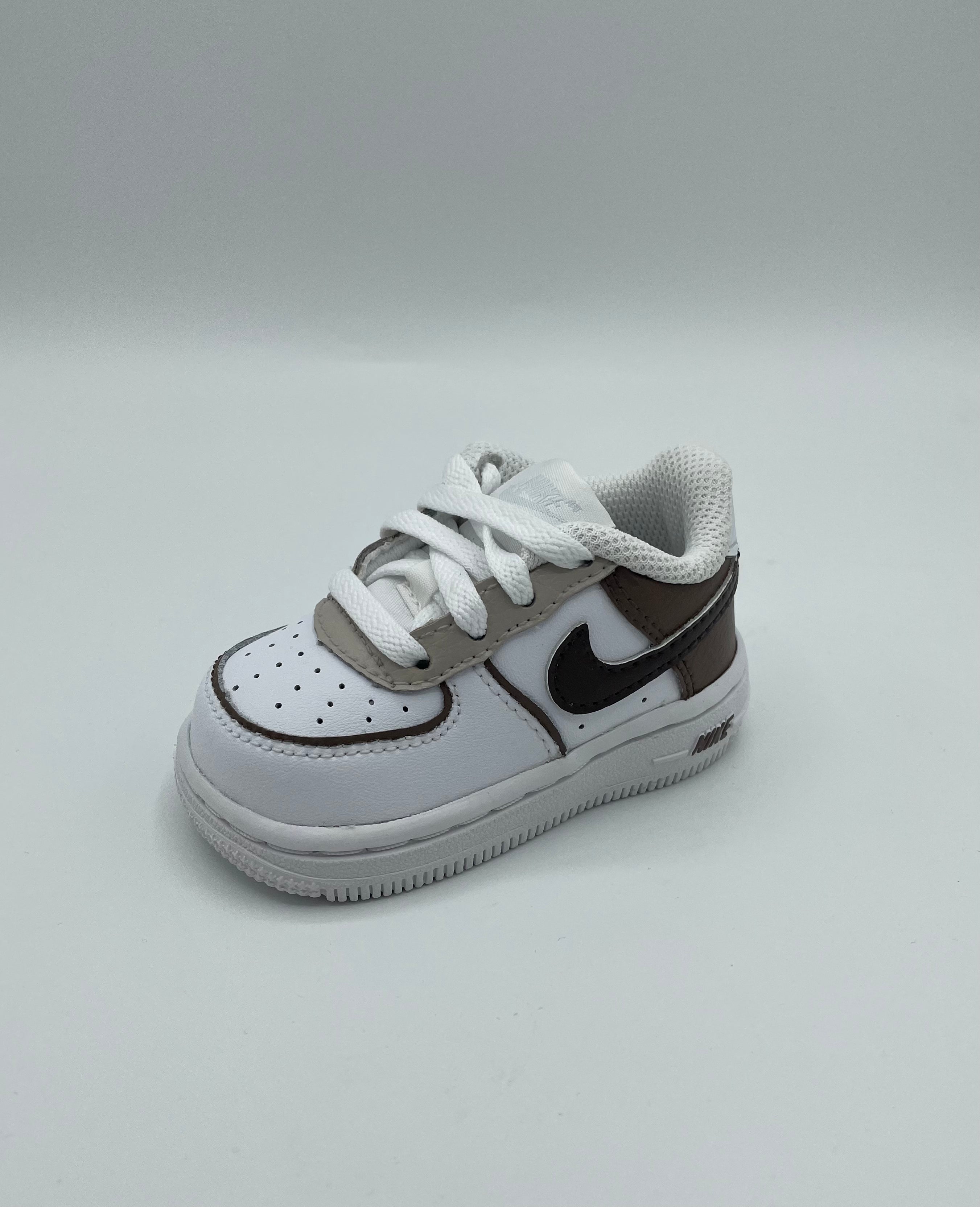Custom Nike AIR Force 1 Sneaker Baby - Macciato Baby Edition