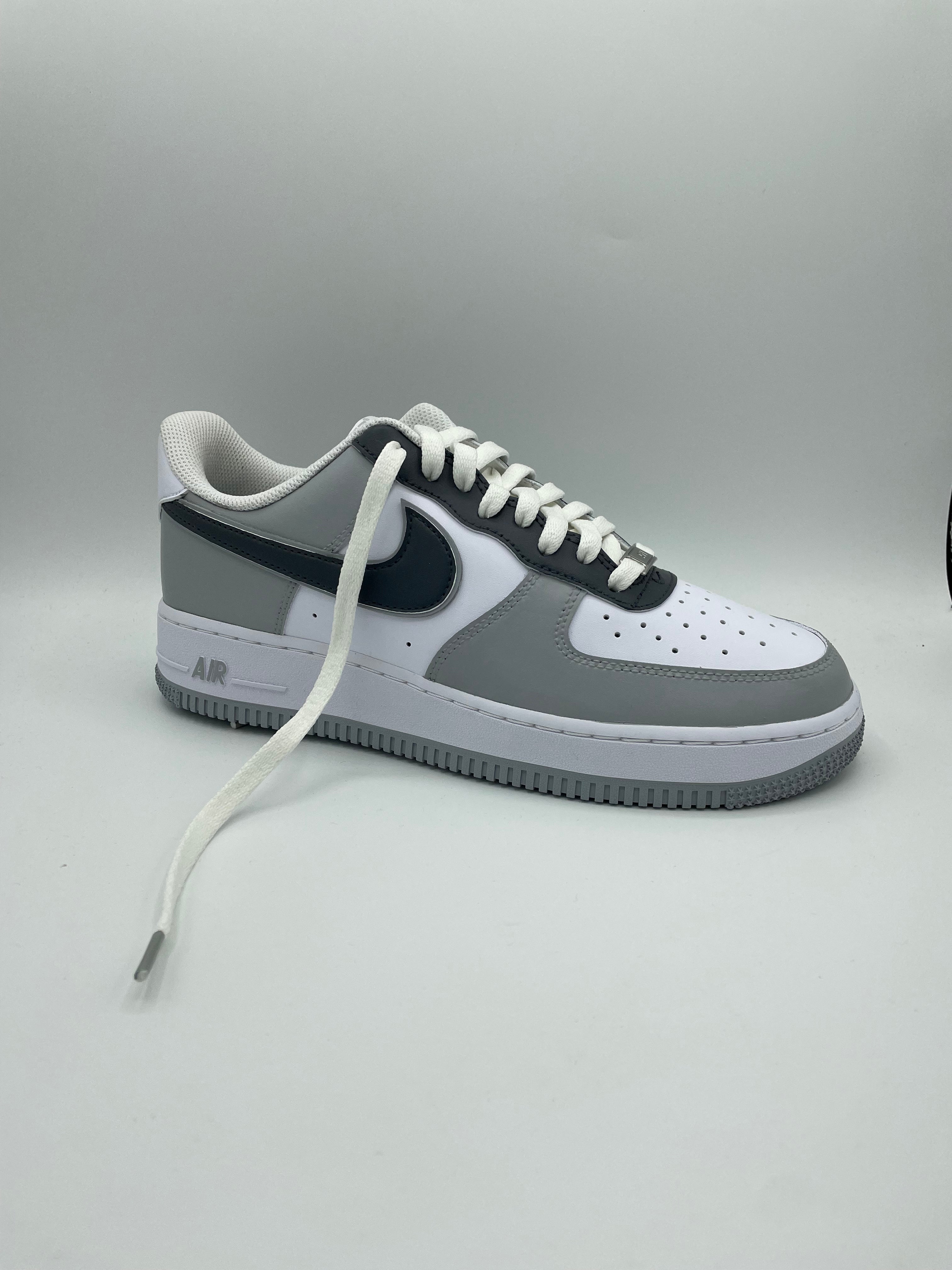 Nike AIR Force 1 Custom Sneaker - 2 Grey Tones Limited