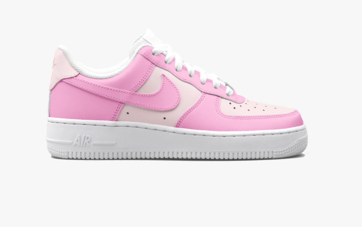 Nike AIR Force 1 Custom Sneaker Baby Pink