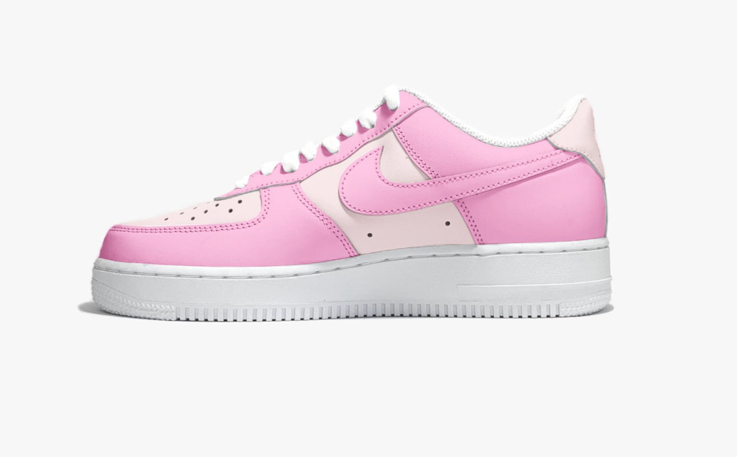 Nike AIR Force 1 Custom Sneaker - Baby Pink - julescustomizedkicks