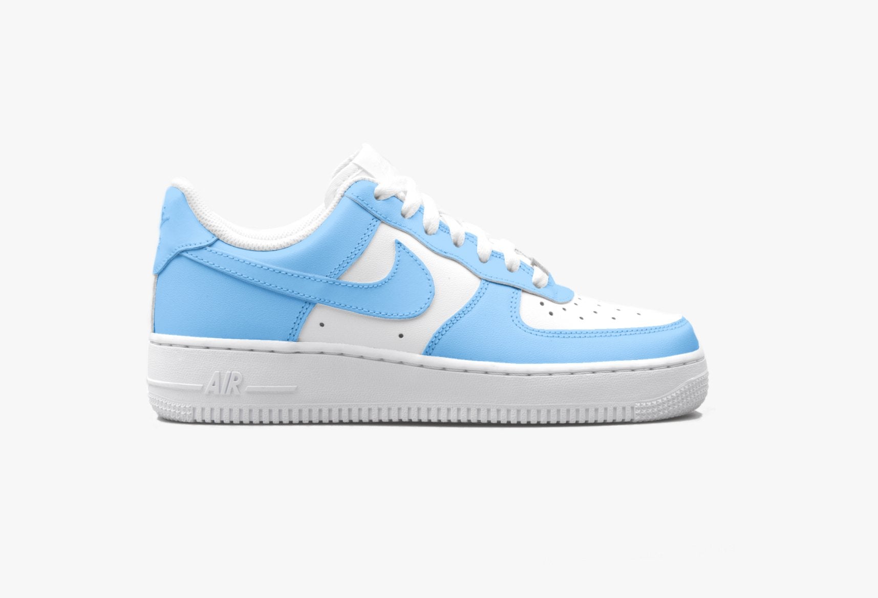 Nike AIR Force 1 Custom Sneaker - Babyblau - julescustomizedkicks