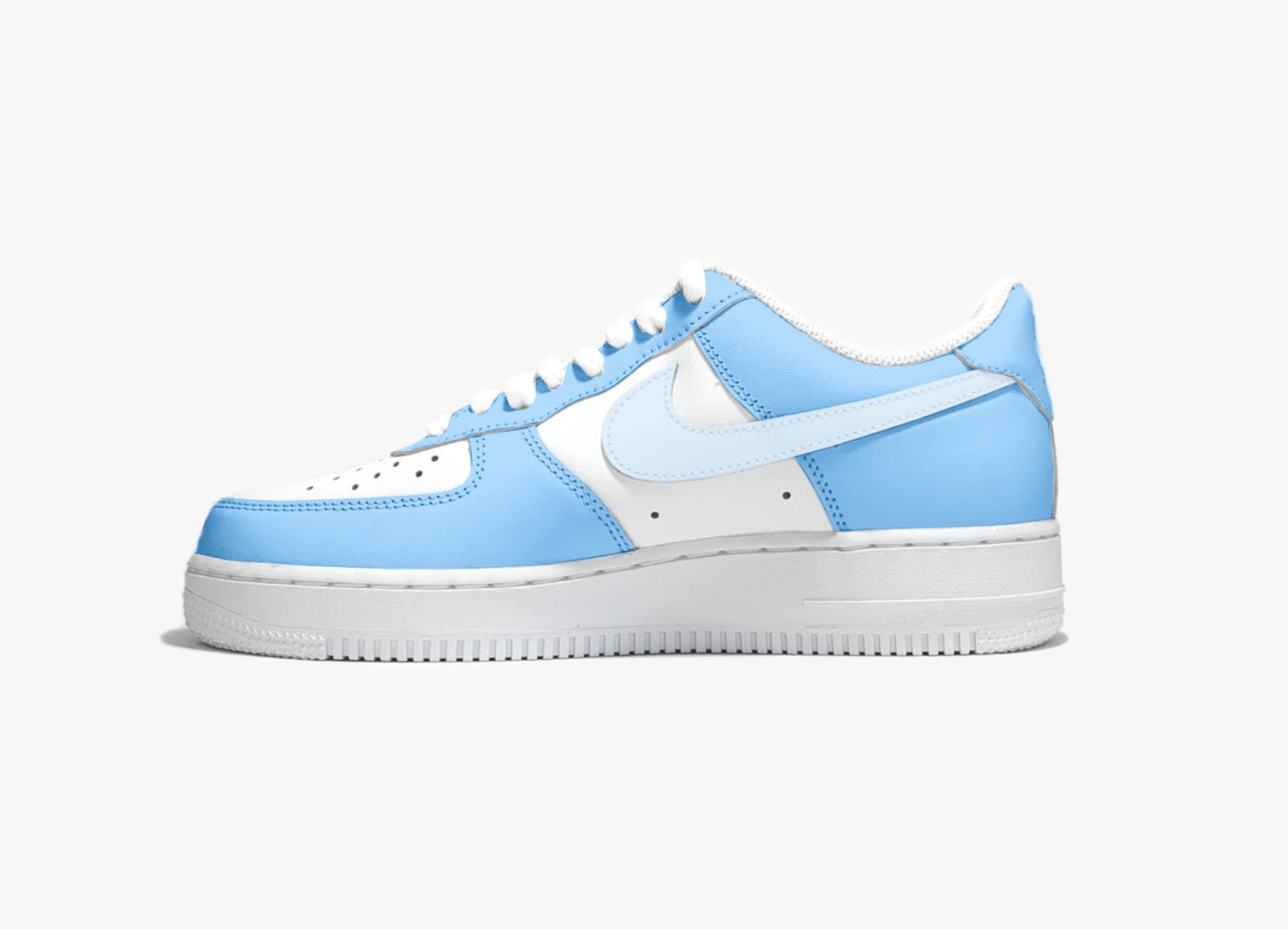 Nike AIR Force 1 Custom Sneaker - Babyblau - julescustomizedkicks